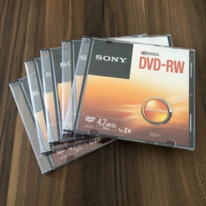 Mídia Disco Virgem DVD-RW Sony 2x Kit 5 Unidades Lacrados